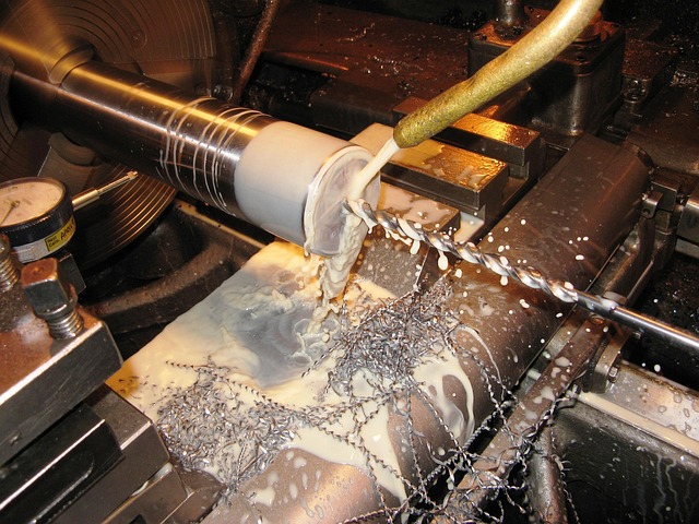 CNC drilling operation