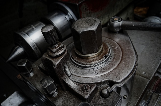 CNC lathe machining operation