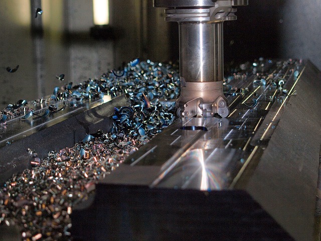 CNC milling machine operation